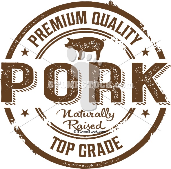 Premium Quality Pork Stamp | StompStock - Royalty Free Stock Vector