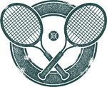 Vintage Style Tennis Sport Clip Art | StompStock - Royalty Free Stock ...